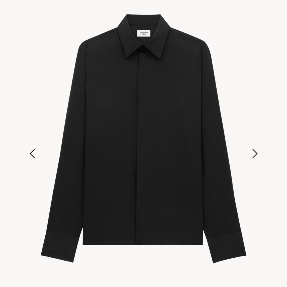 Yves Saint Laurent Black Dress Shirt
